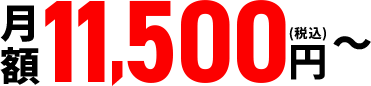 月額16,500円(税込)～